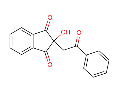 Molecular Structure of 70780-36-8 (1H-Indene-1,3(2H)-dione, 2-hydroxy-2-(2-oxo-2-phenylethyl)-)