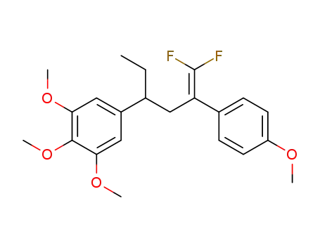 5-(6,6-difluoro-5-(4-methoxyphenyl)hex-5-en-3-yl)-1,2,3-trimethoxybenzene