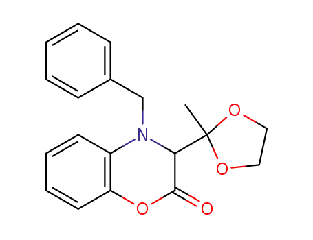 4-benzyl-3-(2-methyl-1,3-dioxolan-2-yl)-3,4-dihydro-2H-benzo[b][1,4]oxazin-2-one