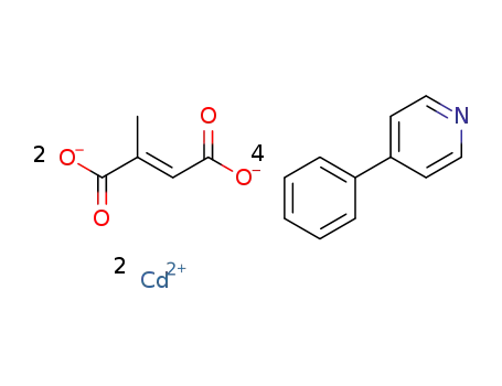 bis{(mesaconato)bis(4-phenylpyridyl)cadmium(II)}
