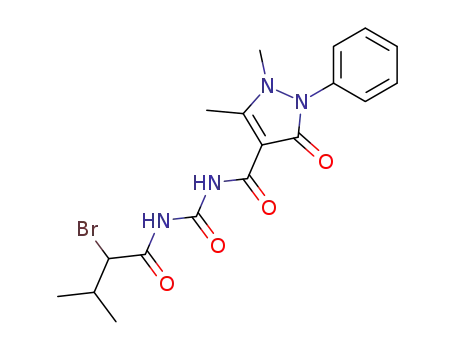 N-(α-bromo-isovaleryl)-N'-(1,5-dimethyl-3-oxo-2-phenyl-2,3-dihydro-1H-pyrazole-4-carbonyl)-urea