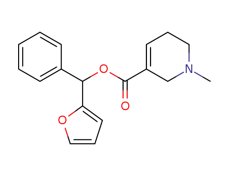 furan-2-yl(phenyl)methyl 1-methyl-1,2,5,6-tetrahydropyridine-3-carboxylate