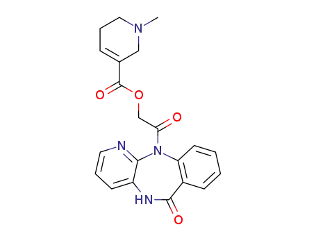 2-oxo-2-(6-oxo-5,6-dihydro-11H-benzo[e]pyrido[3,2-b][1,4]diazepin-11-yl)ethyl 1-methyl-1,2,5,6-tetrahydropyridine-3-carboxylate