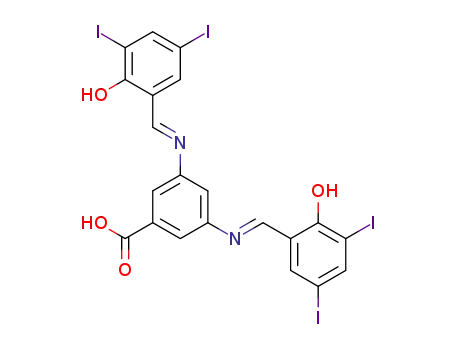 3,5-bis{[(E)-2-hydroxy-3,5-diiodobenzylidene]amino}benzoic acid
