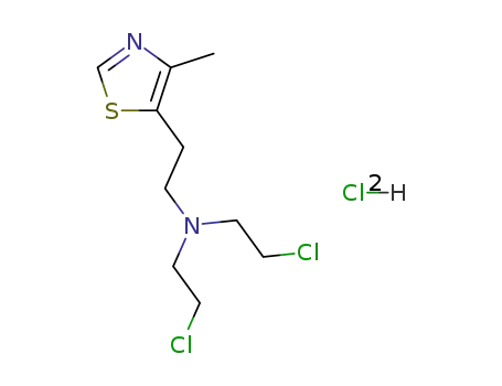 bis-(2-chloro-ethyl)-[2-(4-methyl-thiazol-5-yl)-ethyl]-amine; dihydrochloride