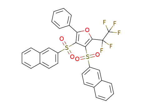 3,4-bis(naphthalen-2-ylsulfonyl)-2-(perfluoroethyl)-5-phenylfuran