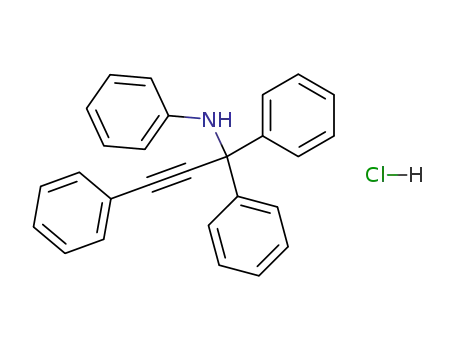 N-(1,1,3-triphenyl-prop-2-ynyl)-aniline; hydrochloride