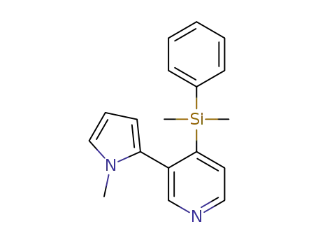 3-(1-methyl-1H-pyrrol-2-yl)-4-(dimethylphenylsilyl)pyridine