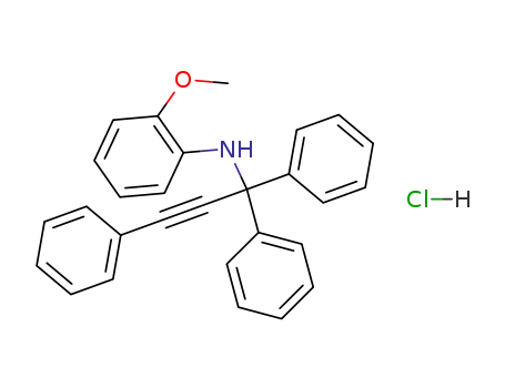 N-(triphenyl-prop-2-ynyl)-o-anisidine; hydrochloride