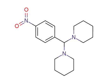 Molecular Structure of 55591-35-0 (Piperidine, 1,1'-[(4-nitrophenyl)methylene]bis-)