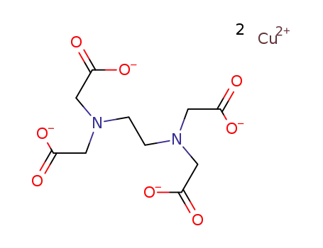 Molecular Structure of 135179-45-2 (Glycine, N,N'-1,2-ethanediylbis[N-(carboxymethyl)-, copper salt)