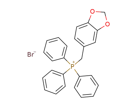 Molecular Structure of 58005-36-0 (Phosphonium, (1,3-benzodioxol-5-ylmethyl)triphenyl-, bromide)