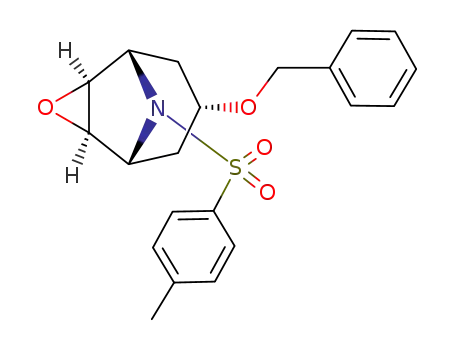 3α-(benzyloxy)-6β,7β-epoxy-8-(p-toluenesulfonyl)-1β-azabicyclo<3.2.1>octane