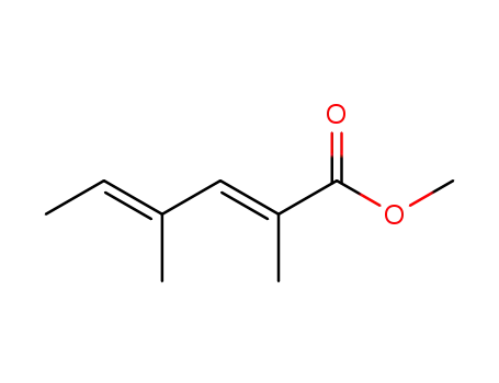 Molecular Structure of 102103-76-4 (2,4-Hexadienoic acid, 2,4-dimethyl-, methyl ester, (E,E)-)