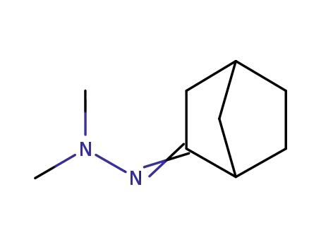 Molecular Structure of 61852-67-3 (Bicyclo[2.2.1]heptan-2-one, dimethylhydrazone)