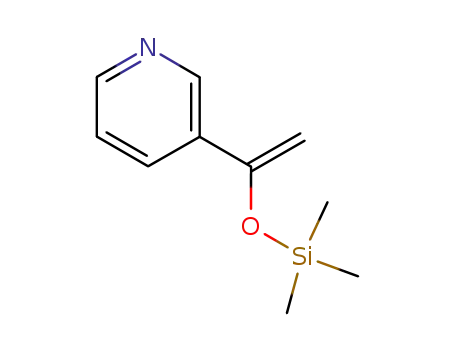 Molecular Structure of 104501-58-8 (1-Trimethylsilyloxy-1-(3-pyridyl)-ethene)