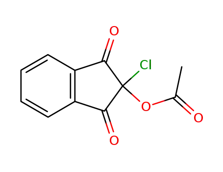 2-chloro-1,3-dioxo-2,3-dihydro-1H-inden-2-yl acetate