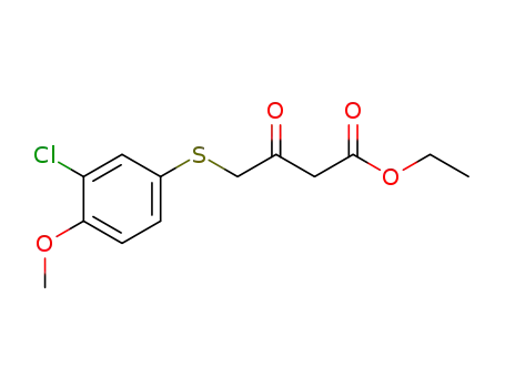 ethyl 4-(3'-chloro-4'-methoxyphenylthio)acetoacetate