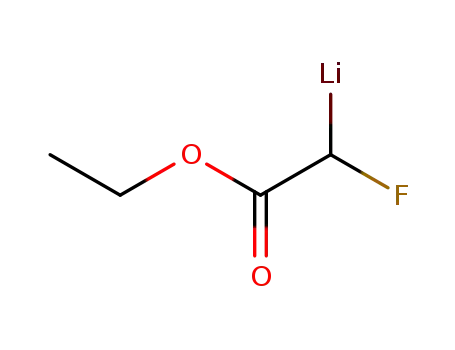 Acetic acid, fluoro-, ethyl ester, ion(1-), lithium
