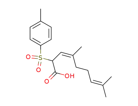3,7-Nonadienoic acid, 4,8-dimethyl-2-[(4-methylphenyl)sulfonyl]-, (Z)-