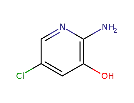 Molecular Structure of 40966-87-8 (2-Amino-3-hydroxy-5-chloropyridine)