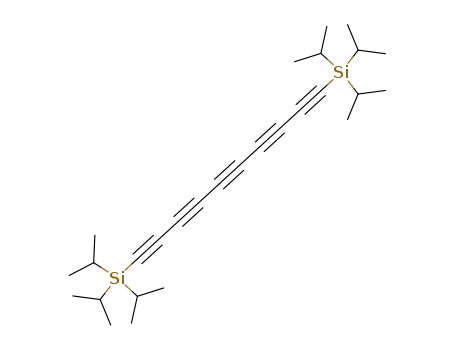 Molecular Structure of 134816-76-5 (Silane, 1,3,5,7,9-decapentayne-1,10-diylbis[tris(1-methylethyl)-)