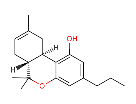 Molecular Structure of 31262-38-1 (propyl-delta(8)-tetrahydrocannabinol)