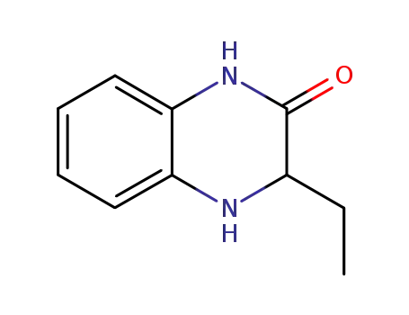 Molecular Structure of 66366-98-1 (2(1H)-Quinoxalinone,3-ethyl-3,4-dihydro-(9CI))