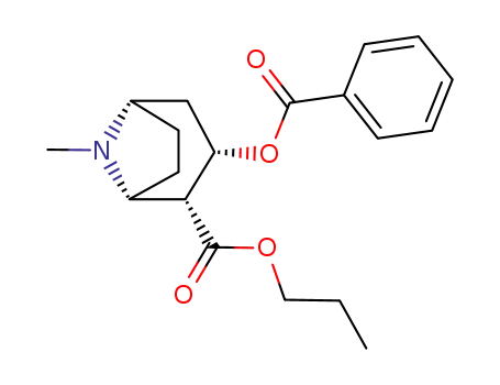 8-Azabicyclo[3.2.1]octane-2-carboxylicacid, 3-(benzoyloxy)-8-methyl-, propyl ester, (1R,2R,3S,5S)-