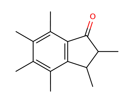 Molecular Structure of 163842-93-1 (1H-Inden-1-one, 2,3-dihydro-2,3,4,5,6,7-hexamethyl-)
