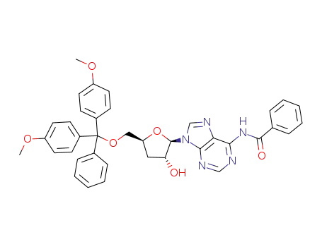 Adenosine,N-benzoyl-5'-O-[bis(4-methoxyphenyl)phenylmethyl]-3'-deoxy-