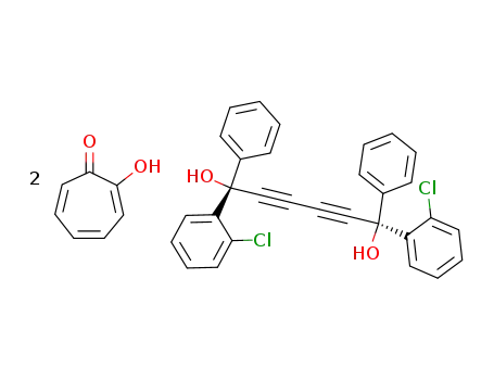 (1R,6R)-1,6-Bis-(2-chloro-phenyl)-1,6-diphenyl-hexa-2,4-diyne-1,6-diol; compound with 2-hydroxy-cyclohepta-2,4,6-trienone