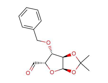 Molecular Structure of 23558-05-6 (3-O-BENZYL-1,2-O-ISOPROPYLIDENE-ALPHA-D-XYLO-PENTODIALDO-1,4-FURANOSE)