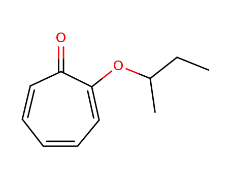 Molecular Structure of 87563-20-0 (2,4,6-Cycloheptatrien-1-one, 2-(1-methylpropoxy)-)