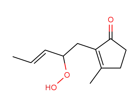 2-((E)-2-Hydroperoxy-pent-3-enyl)-3-methyl-cyclopent-2-enone