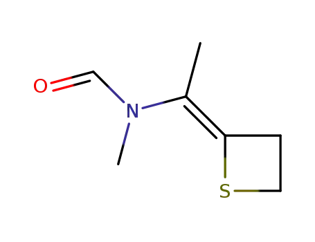 N-Methyl-N-<(Z)-1-(2-thietanylidene)ethyl>formamide