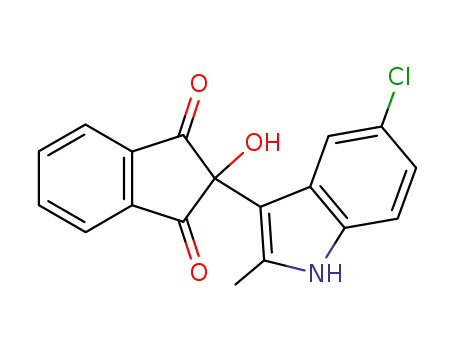 2-(5-Chloro-2-methyl-1H-indol-3-yl)-2-hydroxy-indan-1,3-dione