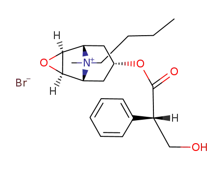 3-Oxa-9-azoniatricyclo[3.3.1.02,4]nonane,9-butyl-7-[(2S)-3-hydroxy-1-oxo-2-phenylpropoxy]-9-methyl-, bromide (1:1), (1a,2b,4b,5a,7b)-