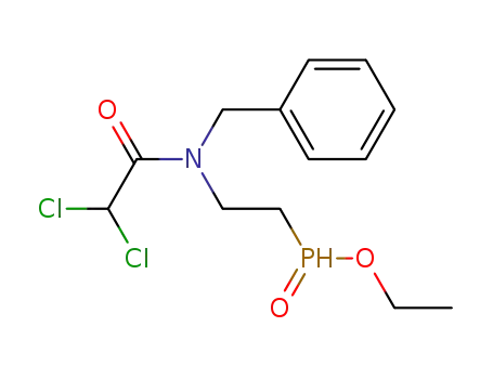 {2-[Benzyl-(2,2-dichloro-acetyl)-amino]-ethyl}-phosphinic acid ethyl ester