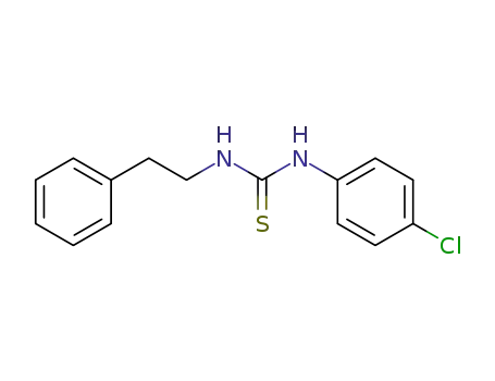 Molecular Structure of 93360-14-6 (Thiourea, N-(4-chlorophenyl)-N'-(2-phenylethyl)-)