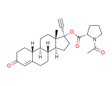 17-(N-acetylpyrrolidino-2'-carbonyl)oxy-19-norpregn-4-en-20-yn-3-one