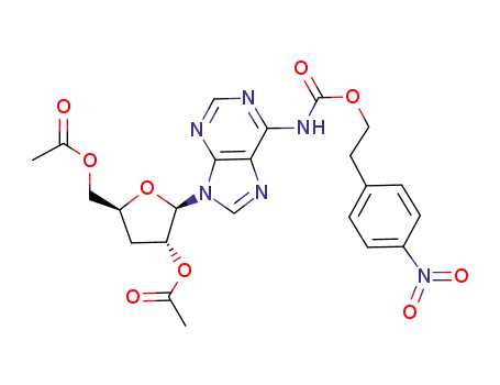 2',5'-di-O-acetyl-3'-deoxy-N6-<2-(4-nitrophenyl)ethoxycarbonyl>adenosine