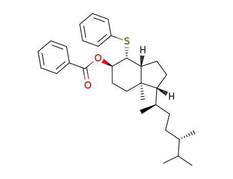 Benzoic acid (1R,3aR,4R,5R,7aR)-7a-methyl-4-phenylsulfanyl-1-((1R,4S)-1,4,5-trimethyl-hexyl)-octahydro-inden-5-yl ester
