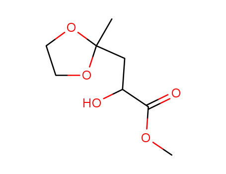 Methyl (+/-)-2-hydroxy-3-(2-methyl-1,3-dioxolan-2-yl)propanoate
