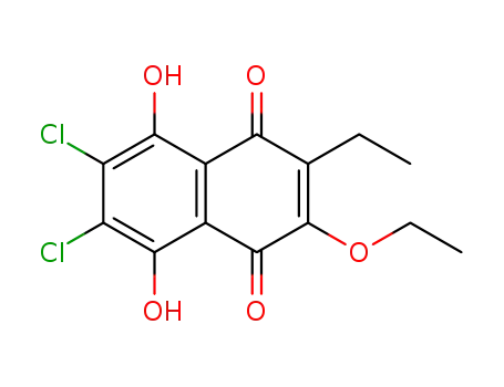 6,7-dichloro-2-ethoxy-3-ethyl-5,8-dihydroxy-1,4-naphthoquinone