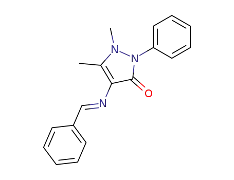 (E)-4-(benzylideneamino)-1,5-dimethyl-2-phenyl-1H-pyrazol-3(2H)-one