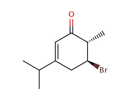 (5S,6S)-5-Bromo-3-isopropyl-6-methyl-cyclohex-2-enone