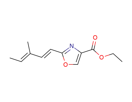 2-((1E,3E)-3-Methyl-penta-1,3-dienyl)-oxazole-4-carboxylic acid ethyl ester