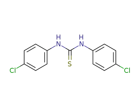 Molecular Structure of 1220-00-4 (N,N'-Bis(4-chlorophenyl)thiourea)