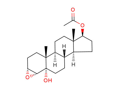17β-acetoxy-3α,4α-epoxy-5α-hydroxyandrostane